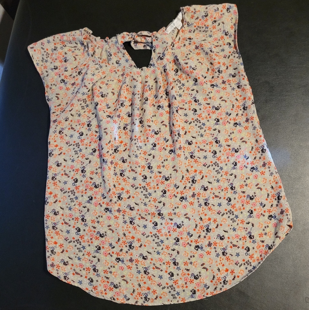 Colorful- Back tie knot blouse